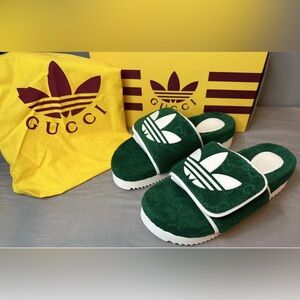 BNWT Gucci X Adidas Limited Edition Men’s Collab Slides!